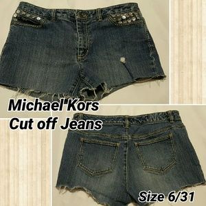 Michael Kors Cut off Jean Shorts, Size 6.