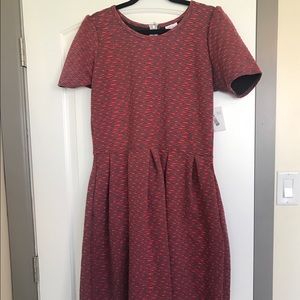 Lularoe Amelia dress - textured printed