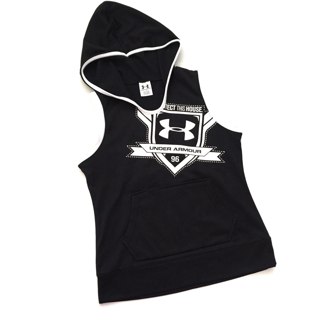 ⚽️UNDER RAMOUR SLEEVELESS HOODIE