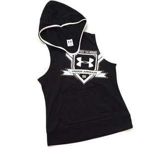 ⚽️UNDER RAMOUR SLEEVELESS HOODIE