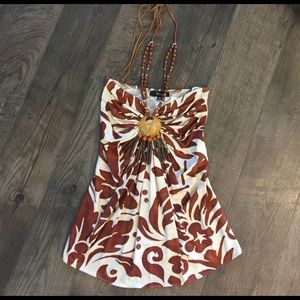 SKY tribal halter top