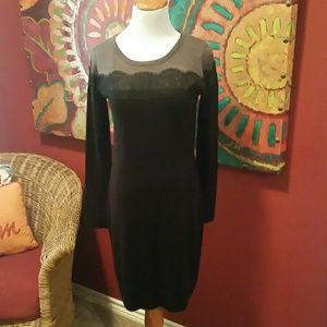 NWT Black and Gray Sweater Dress