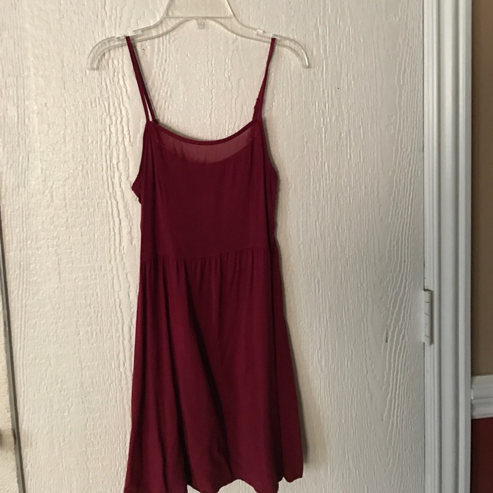 cute maroon dress