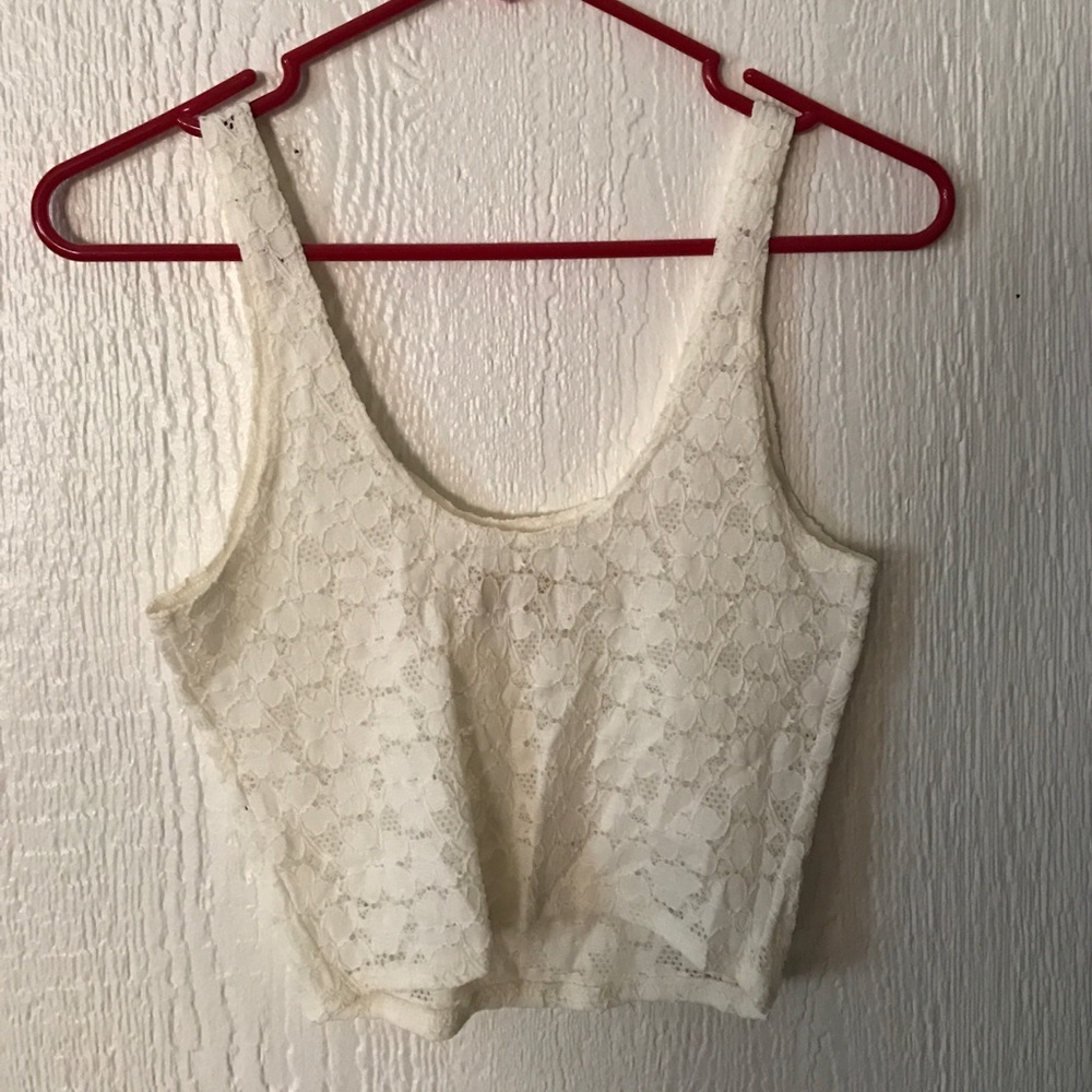 lace crop top