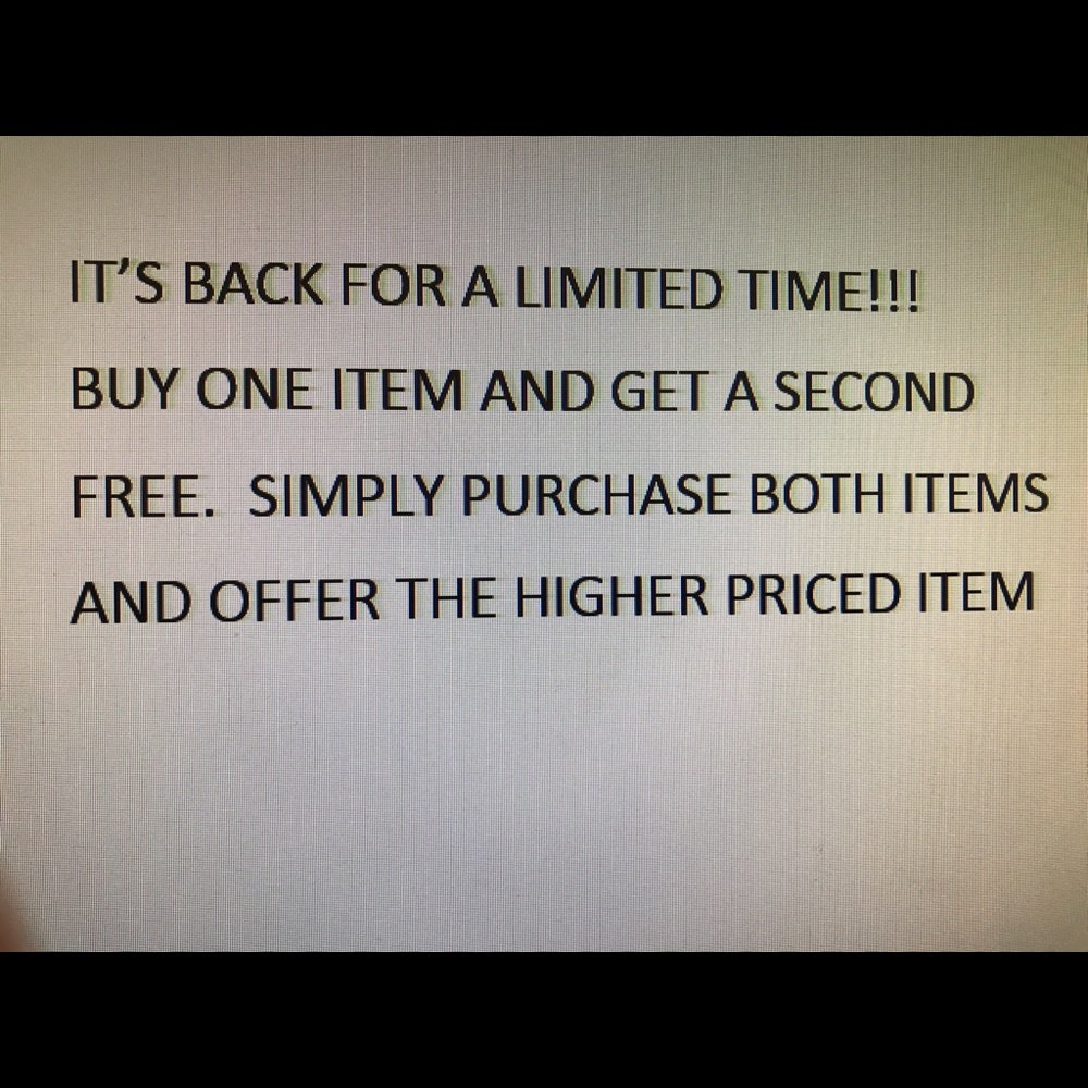 Buy One Get One Free
