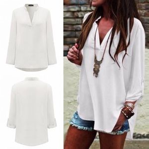 SOLD ❌ Split Neck Bell Sleeve Tunic