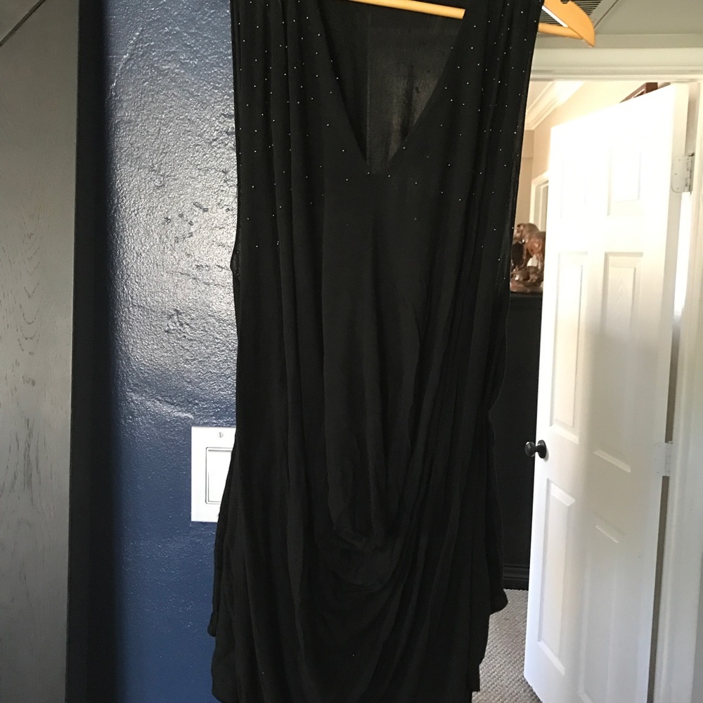 Black mini dress