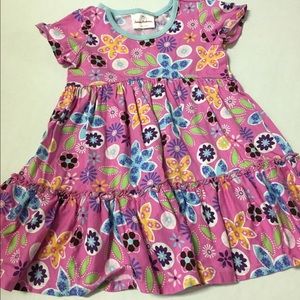 EUC Hanna Andersson size 80 (24mos) tiered dress.