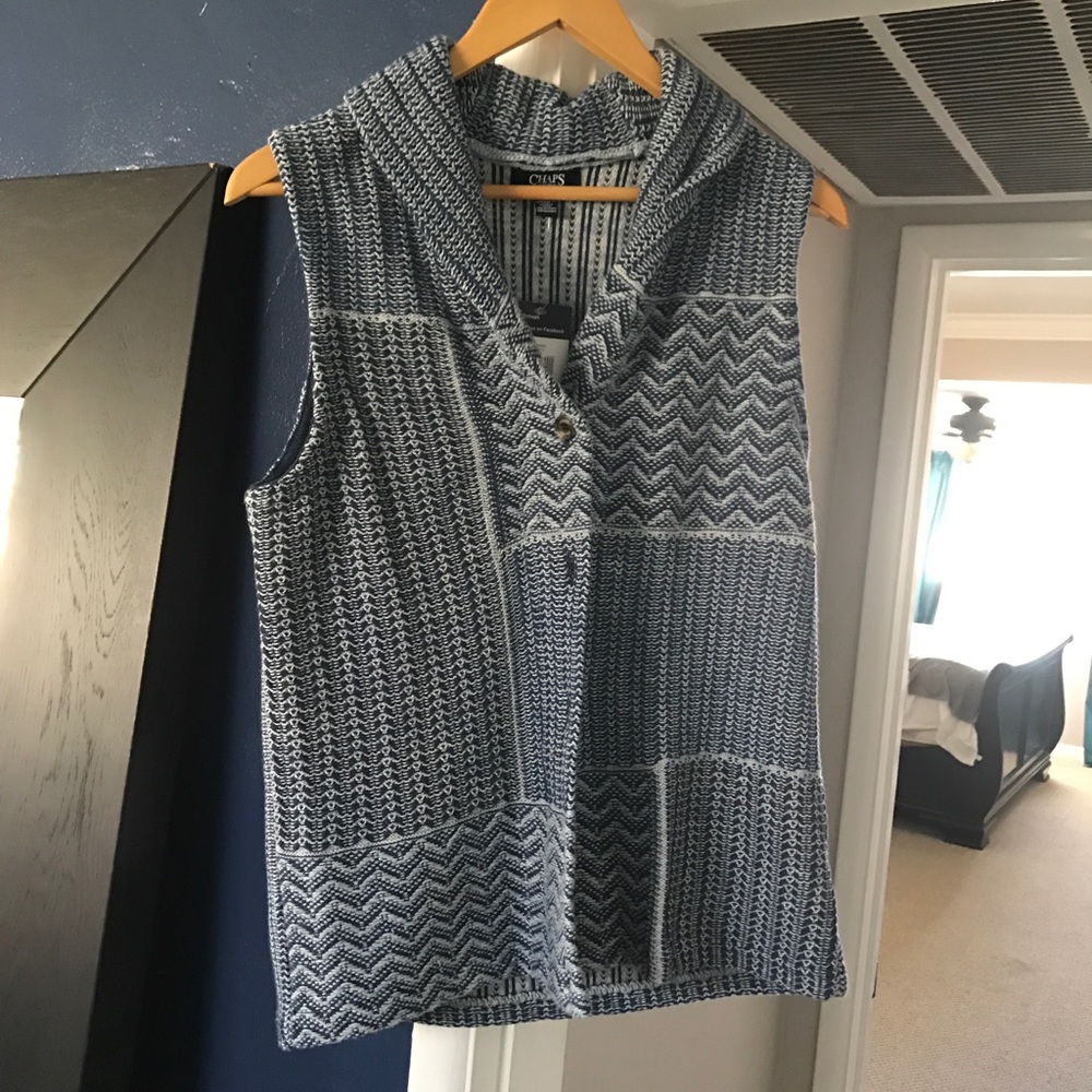 Chaps woven vest