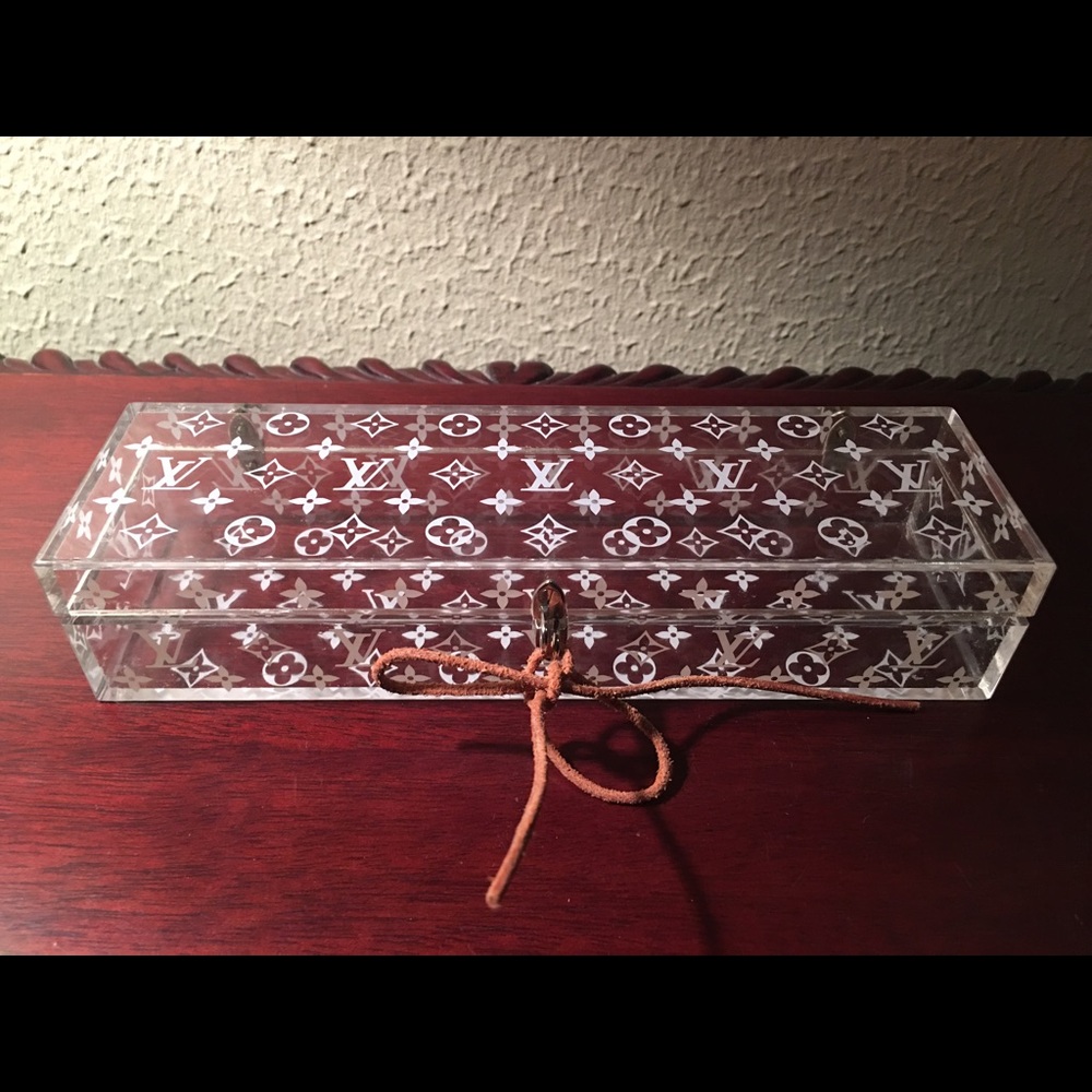 Authentic Louis Vuitton Clear Monogram Lucite Box