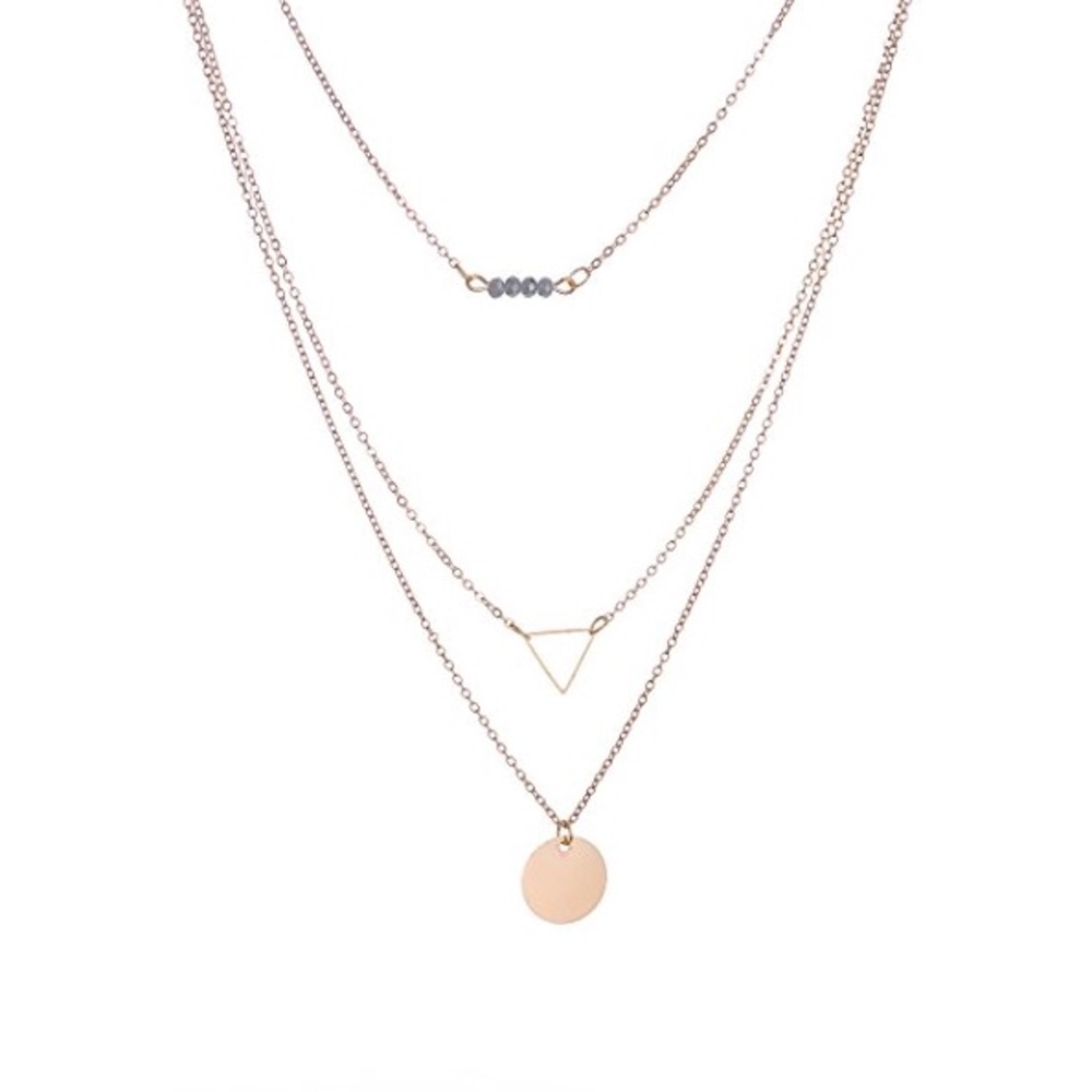 Gold Layered Necklace - Picture 3 of 4