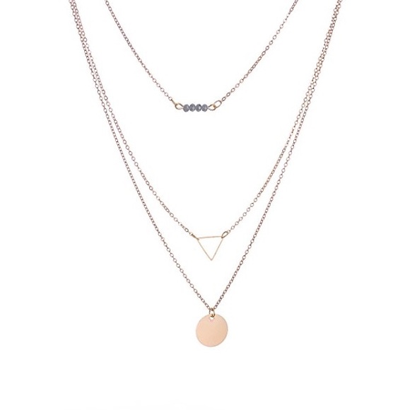 Gold Layered Necklace - Picture 3 of 4