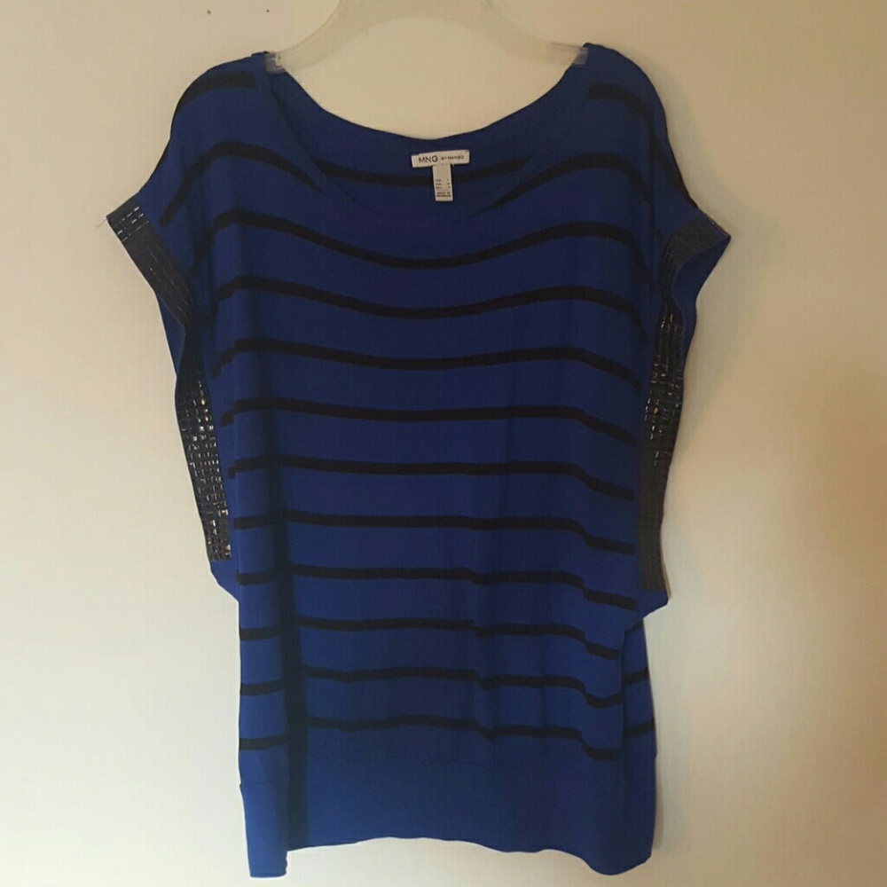 Short sleeve royal blue shirt