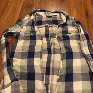 Urban outfitters thin plaid shirt