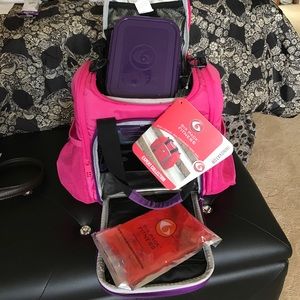 Six pack fitness bag w/ice pk & Tupperware