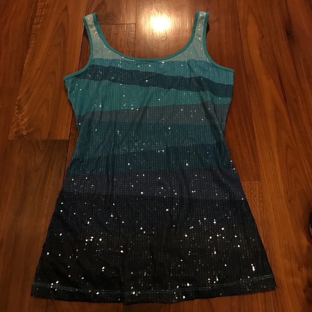 Ombré sequin top