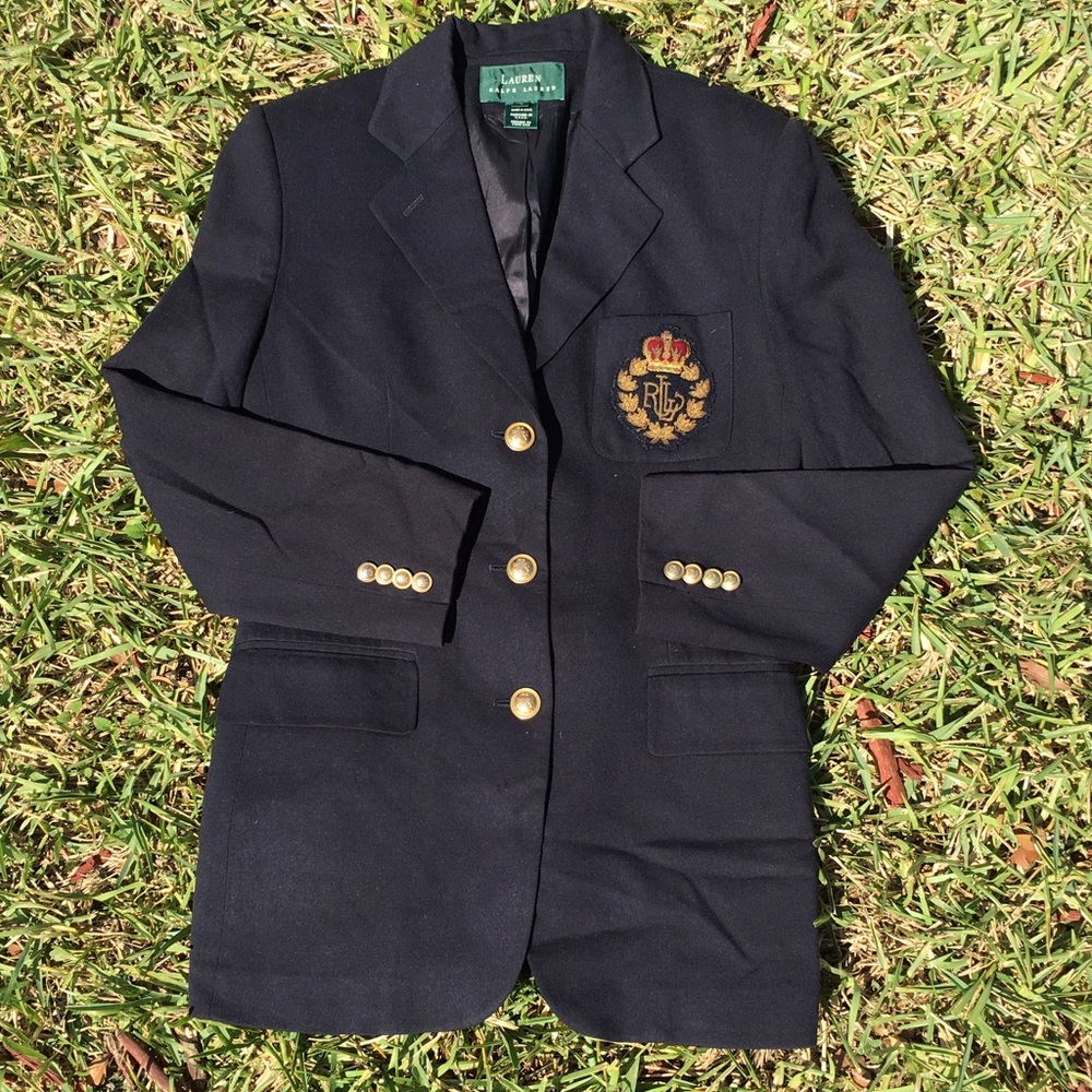 RARE✨Vintage Ralph Lauren 100% Worsted Wool Blazer