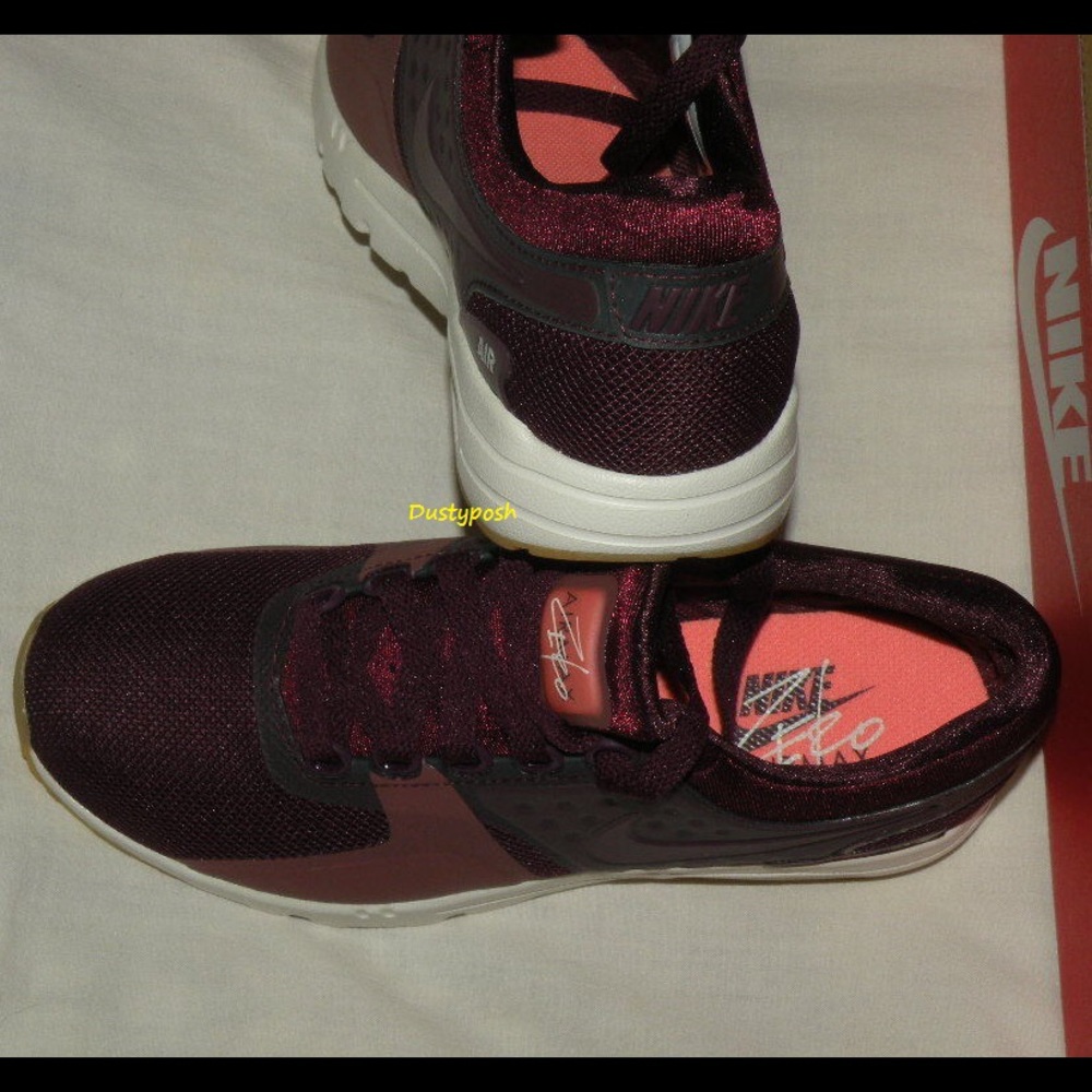 Nike Air Max Zero Night Maroon Sneakers Shoes New - Picture 4 of 5