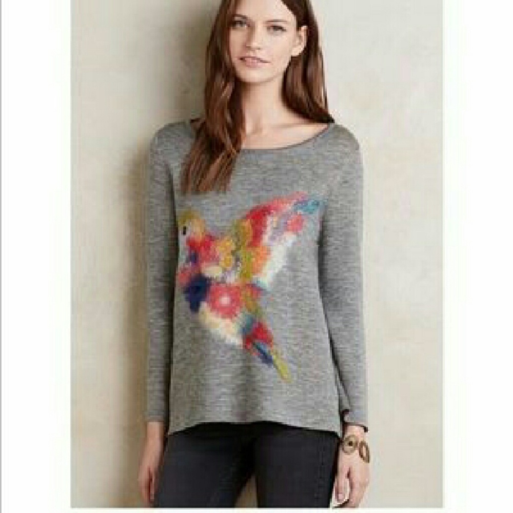 Anthropolgie Hummingbird Sweater