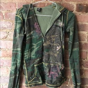 Lucky Brand Tiger Camo Hoodie