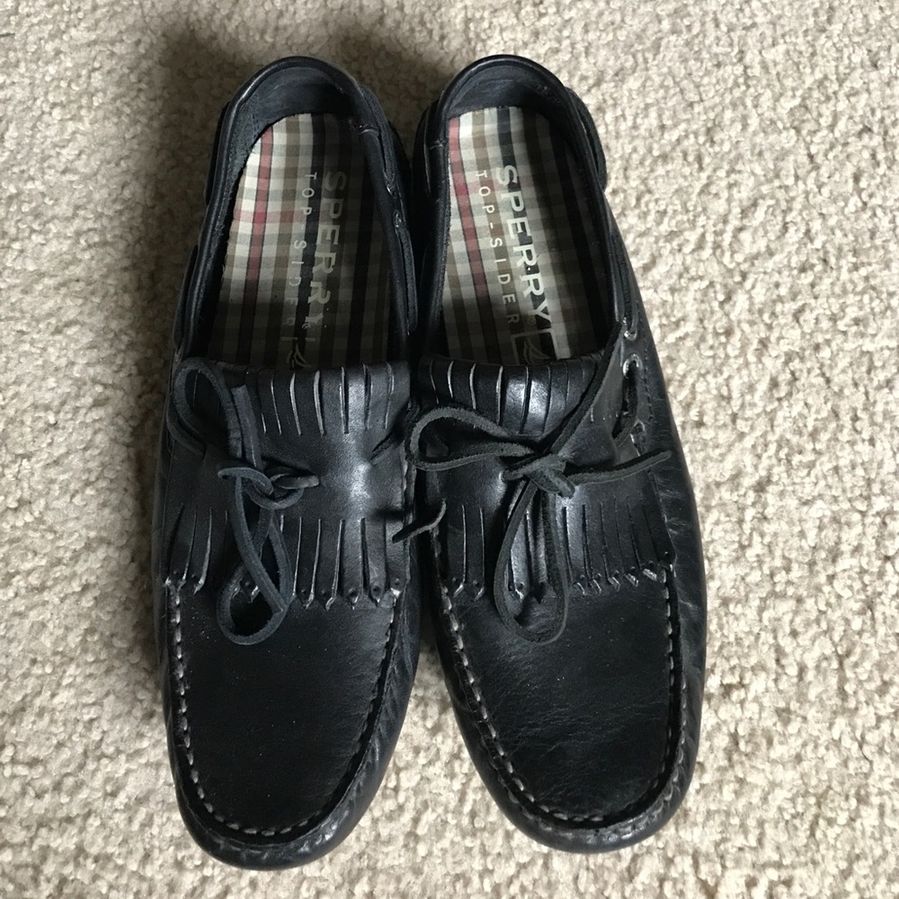 New Men's Sperry Black Top Sider