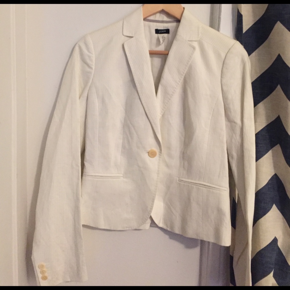 Pinstripe JCrew jacket - NWOT