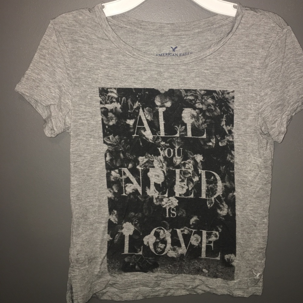 Grey crop top