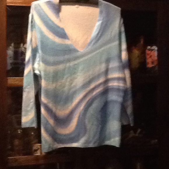 Blue waves sweater very light - Picture 4 of 5