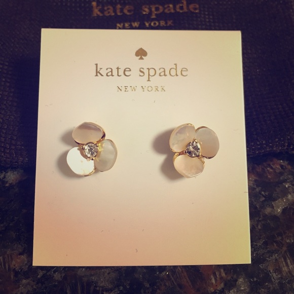 💖💖HOST PICK! Kate Spade NY Pansy Stud Earrings - Picture 1 of 4