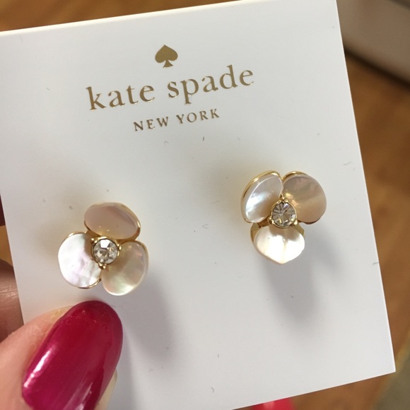 💖💖HOST PICK! Kate Spade NY Pansy Stud Earrings - Picture 2 of 4
