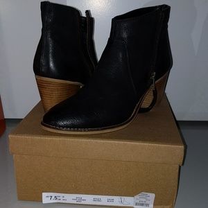 Black Faye Leather Boots