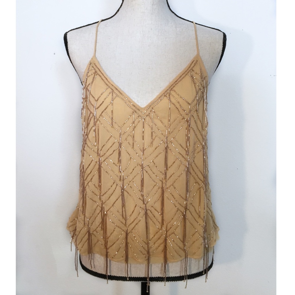 NWT Free People Gatsby Beaded Tank