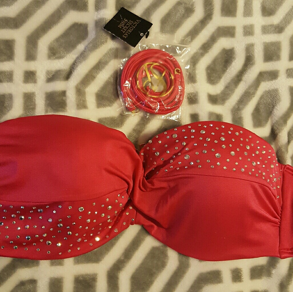 VS bikini top with gemstones