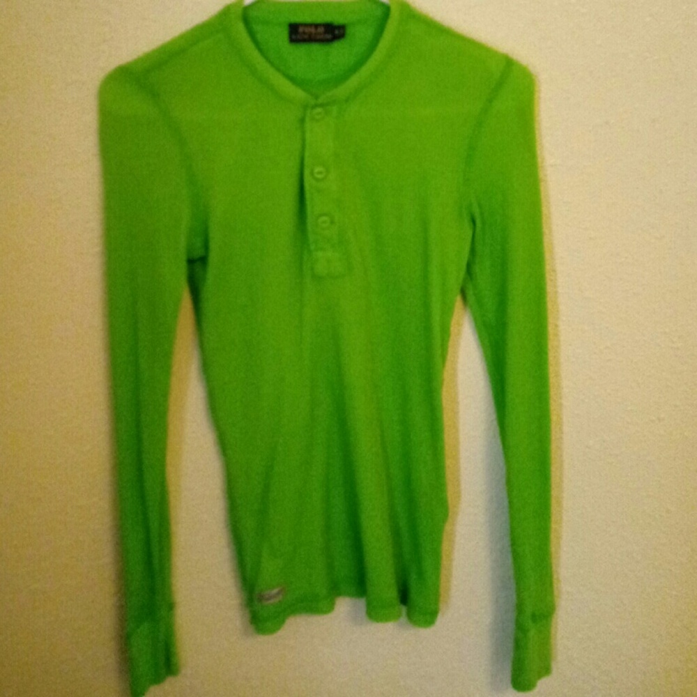 Green polo shirt