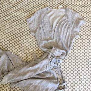 Ali Golden Wrap Dress