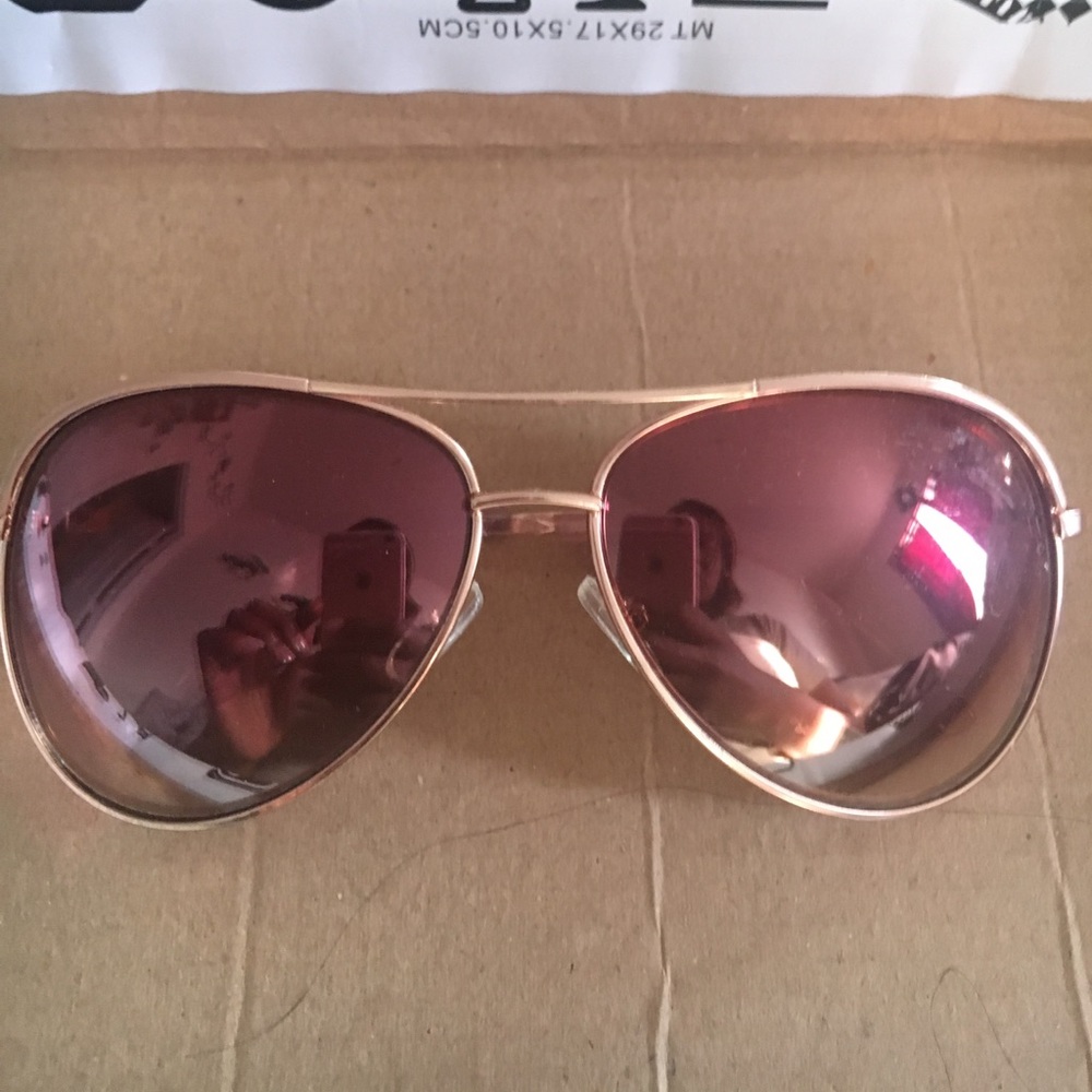 Rose gold sunglasses