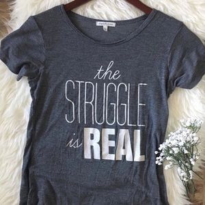 charlotte russe • graphic loose fit top