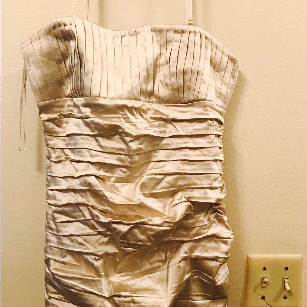 Calvin Klein olive toned beige dress