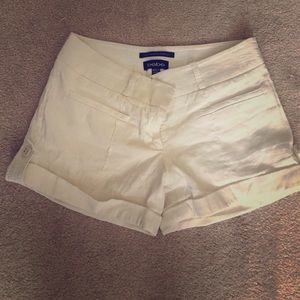 Bebe white shorts