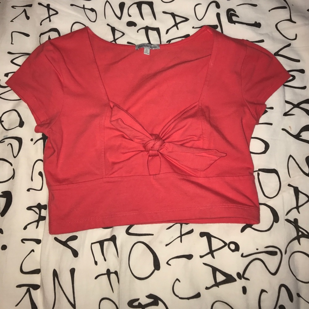 Salmon crop top