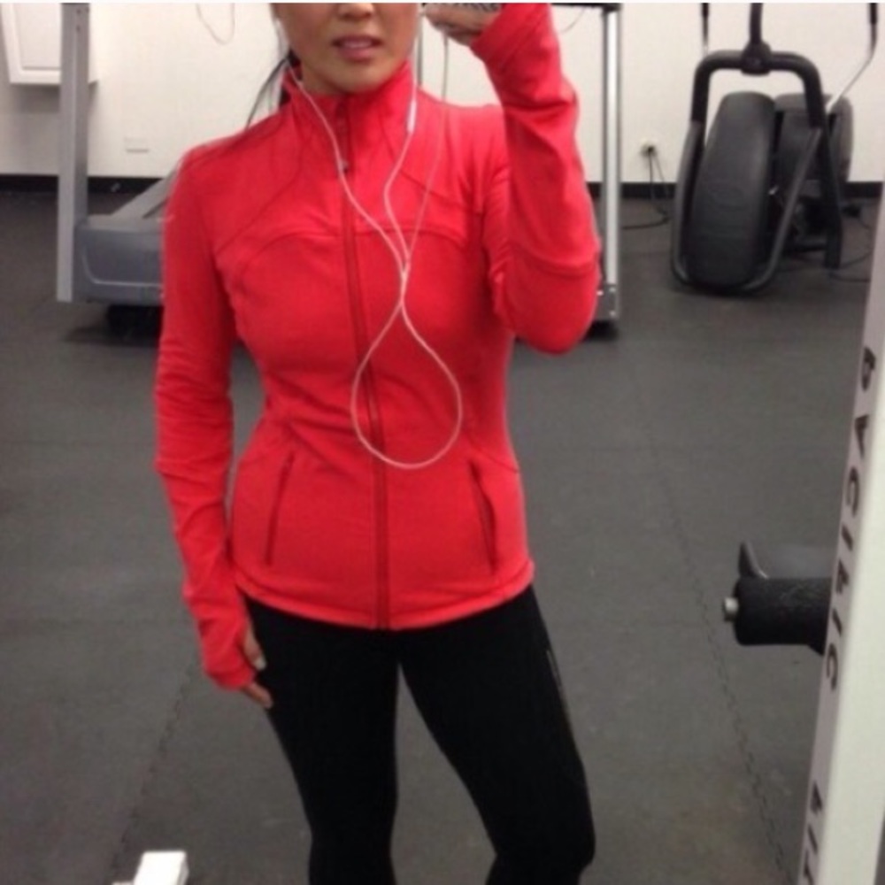 Red/Orange Lulu zip up