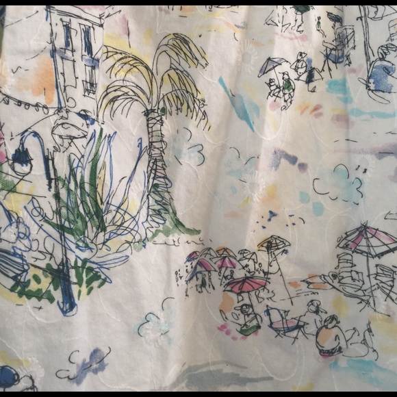 Adorable retro print ALIA top s/m - Picture 2 of 3