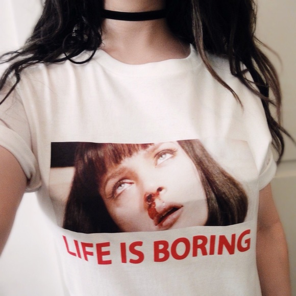 🔥LAST ONE🔥 Pulp Fiction Life is Boring Tee - Picture 4 of 5