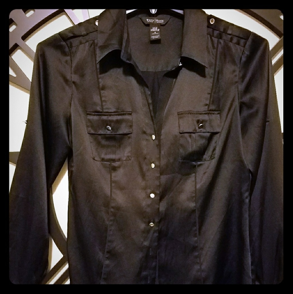 Black Button Up Blouse