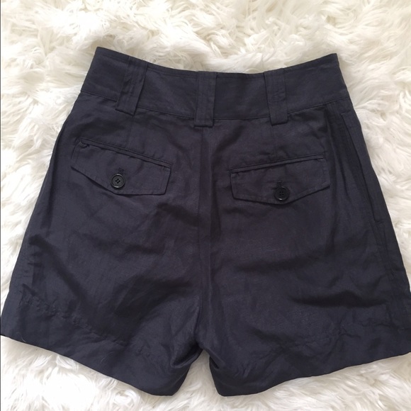 Marc by Marc Jacobs navy silk & linen shorts - Picture 5 of 8
