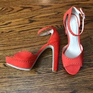 BCBGeneration orange high heels!