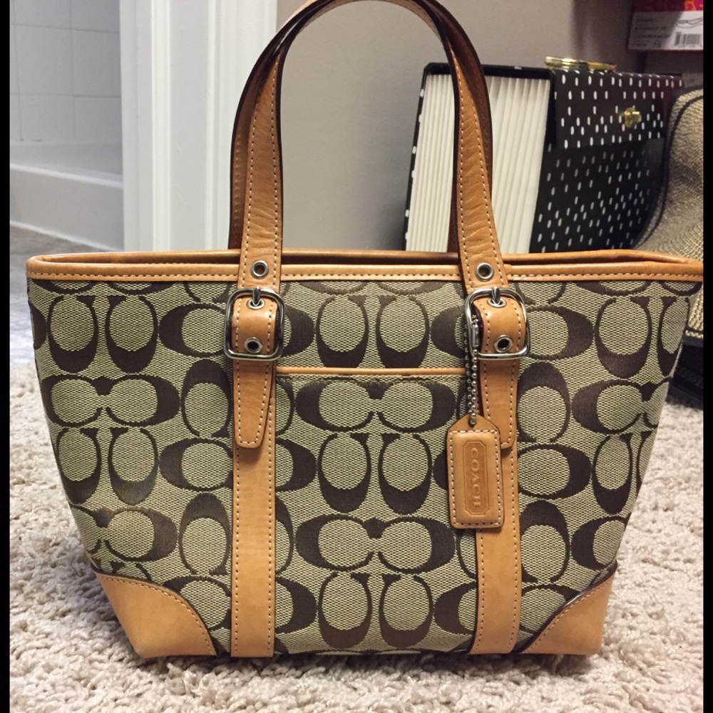Coach mini market tote