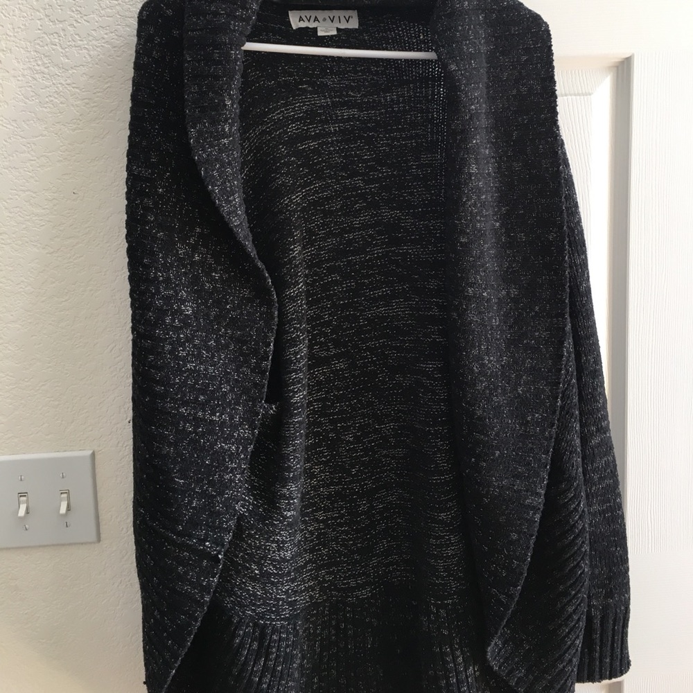 Ava & Viv Black Cocoon Sweater