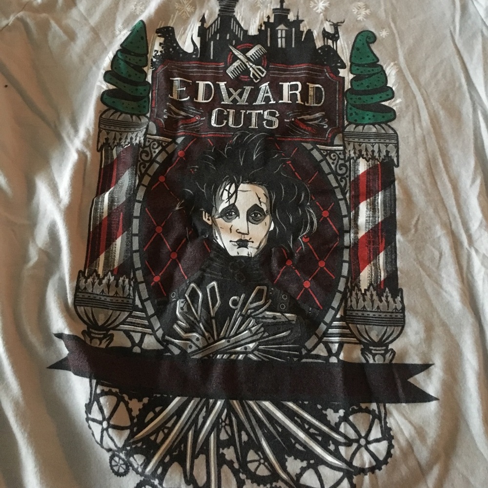Tim Burton Edward Scissorhands Tee Fury Teefury