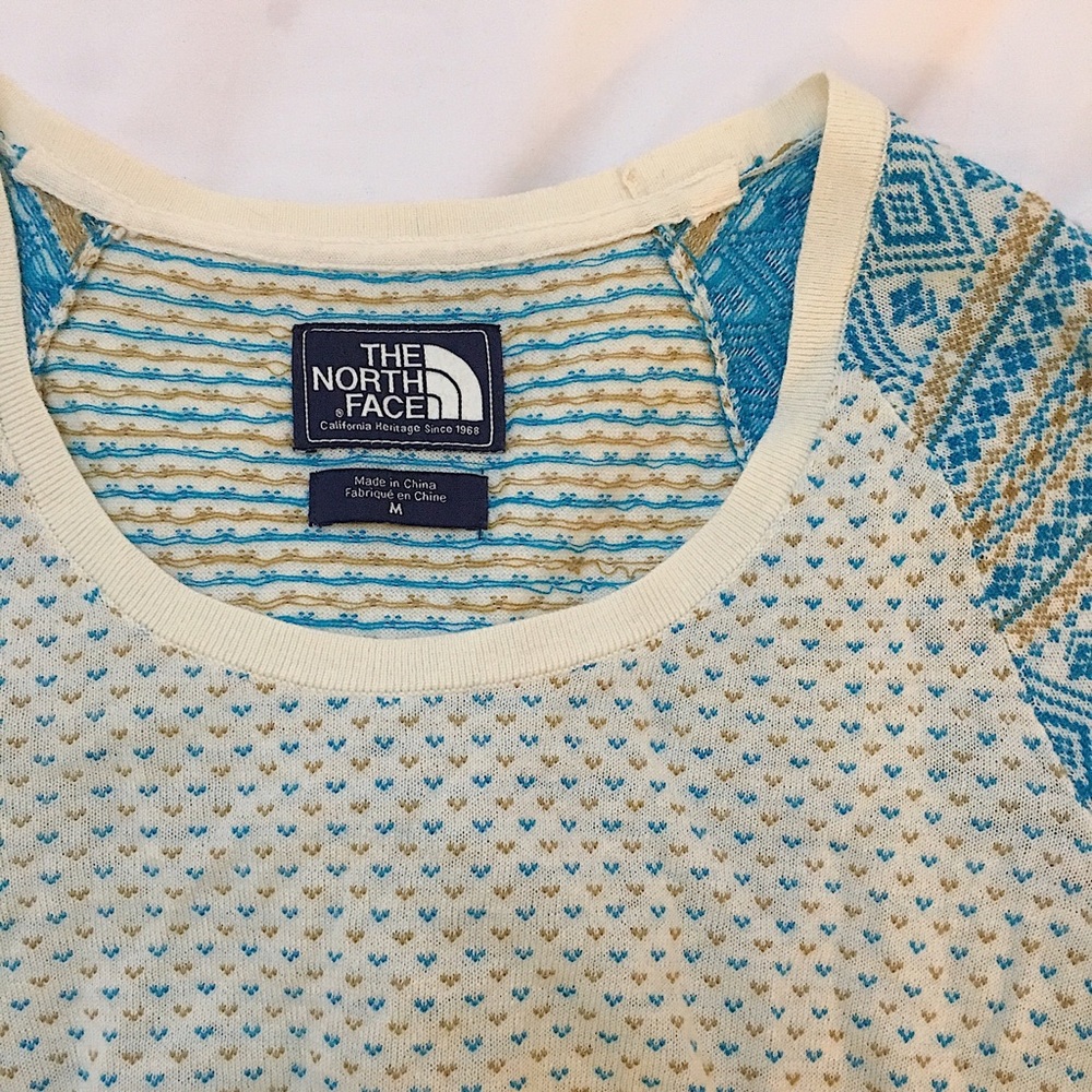 {north face} crew neck sweater
